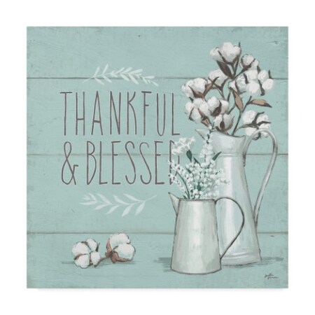 Trademark Fine Art Janelle Penner 'Blessed V Mint' Canvas Art, 35x35 WAP04781-C3535GG
